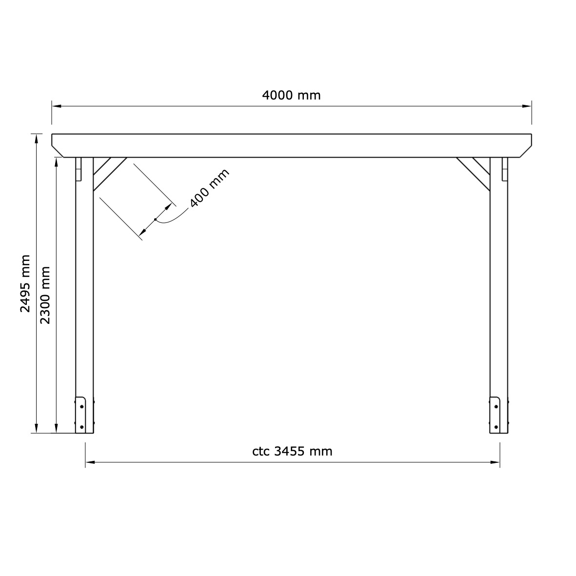 Pergola 4x4m - 3