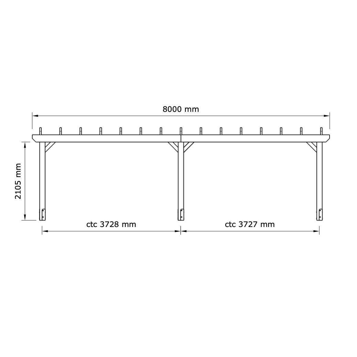 Pergola 4x8m - 4