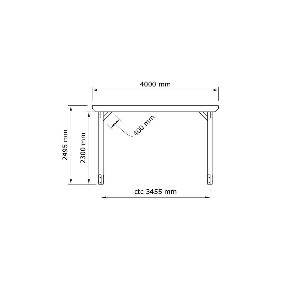 Pergola 4x8m - 2