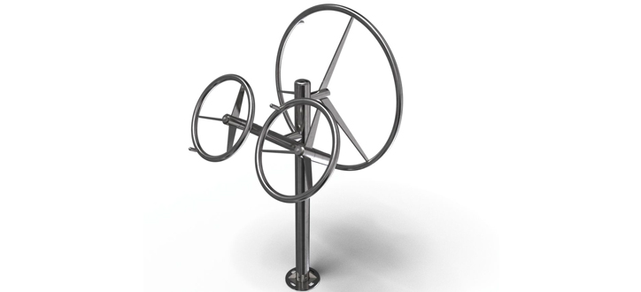 Tai-chi and body curl wheel kombi