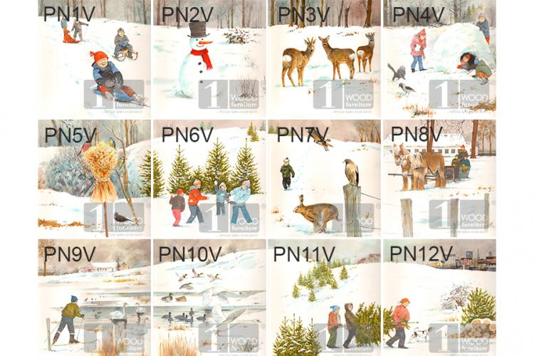 UV print til garderobe med vintersmotiver - 3