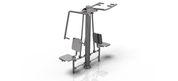 Pull down chair and bench