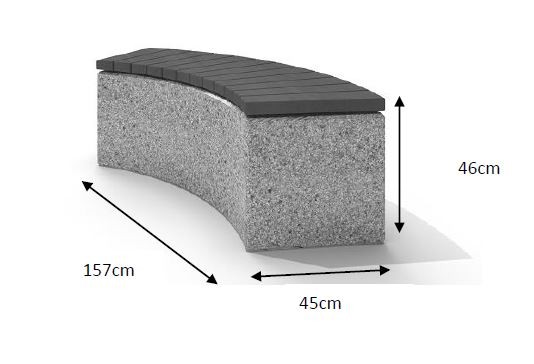Betongbänk 03 - 2