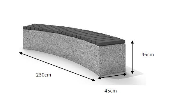 Betongbänk 04 - 2