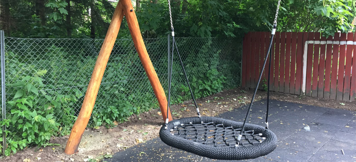 Redegynge med unik oval form 120cm