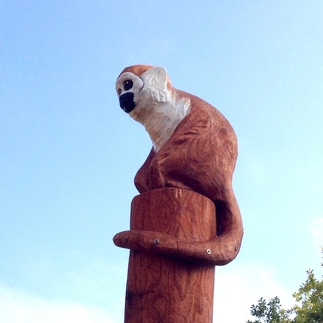 Træskulptur Abe - 3