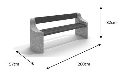 Betongbänk 05 - 3
