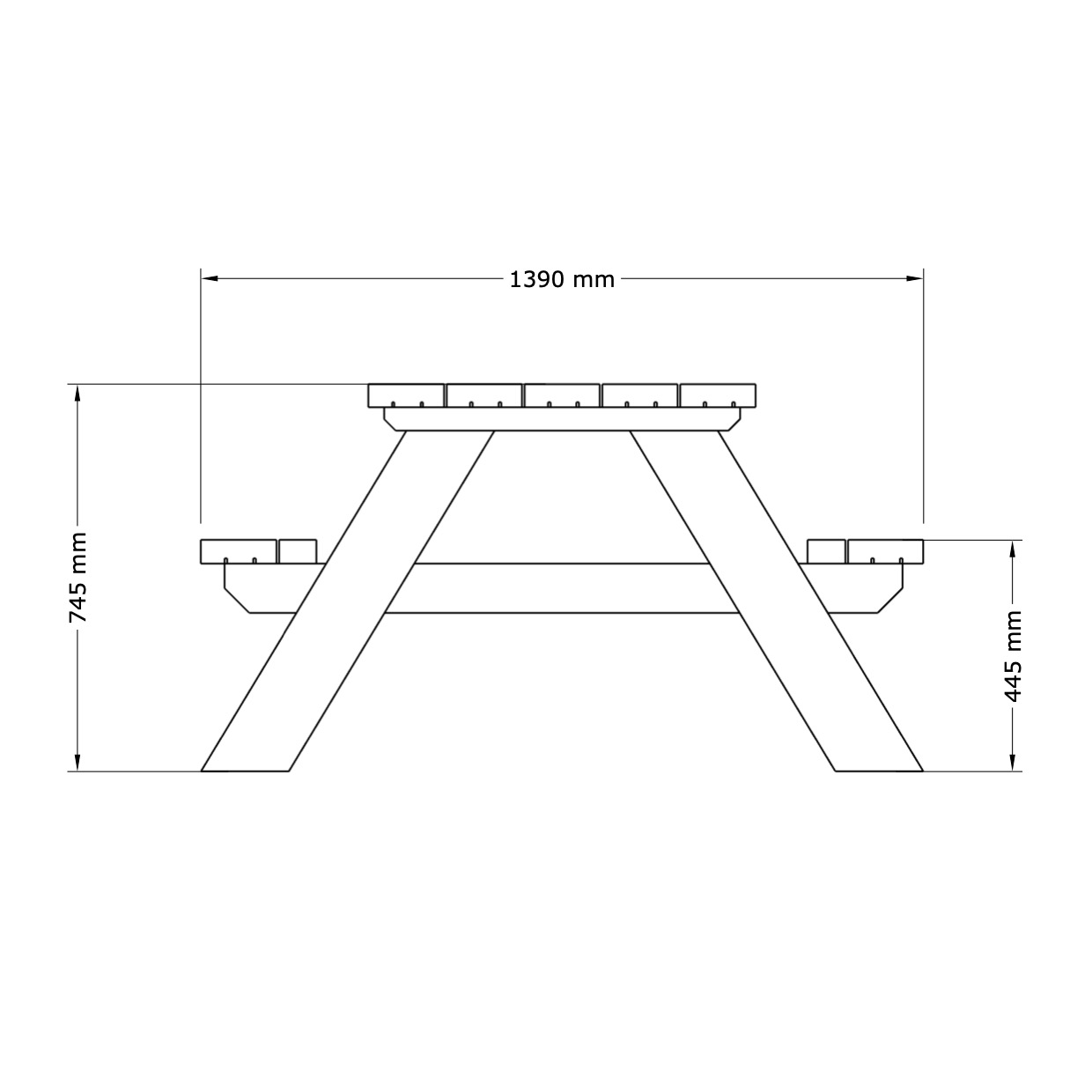 Standard bord/bänkset - 4