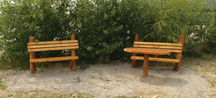 Robinia bänk och bord - 4
