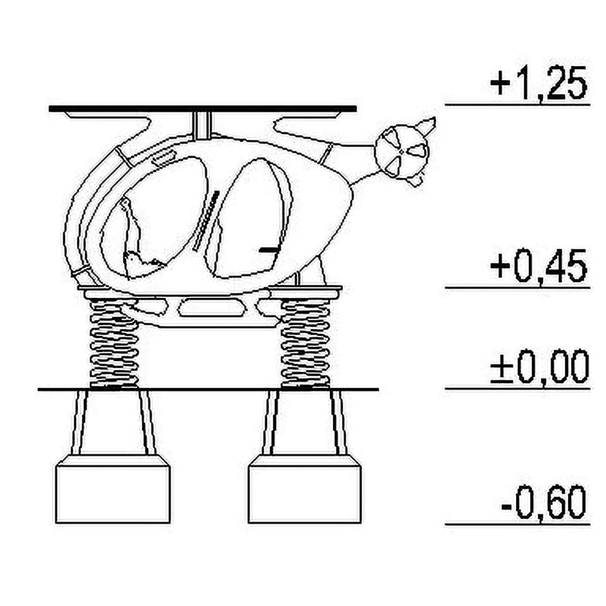 Vippehuske helikopter - 2