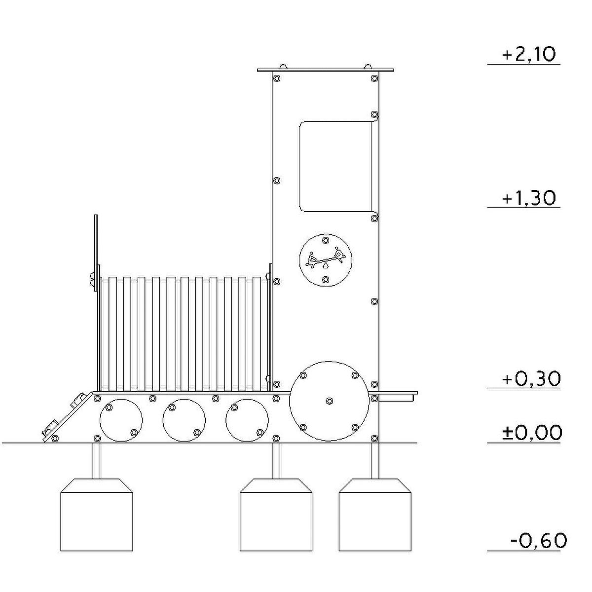 Lekeplasstog Metall - 3