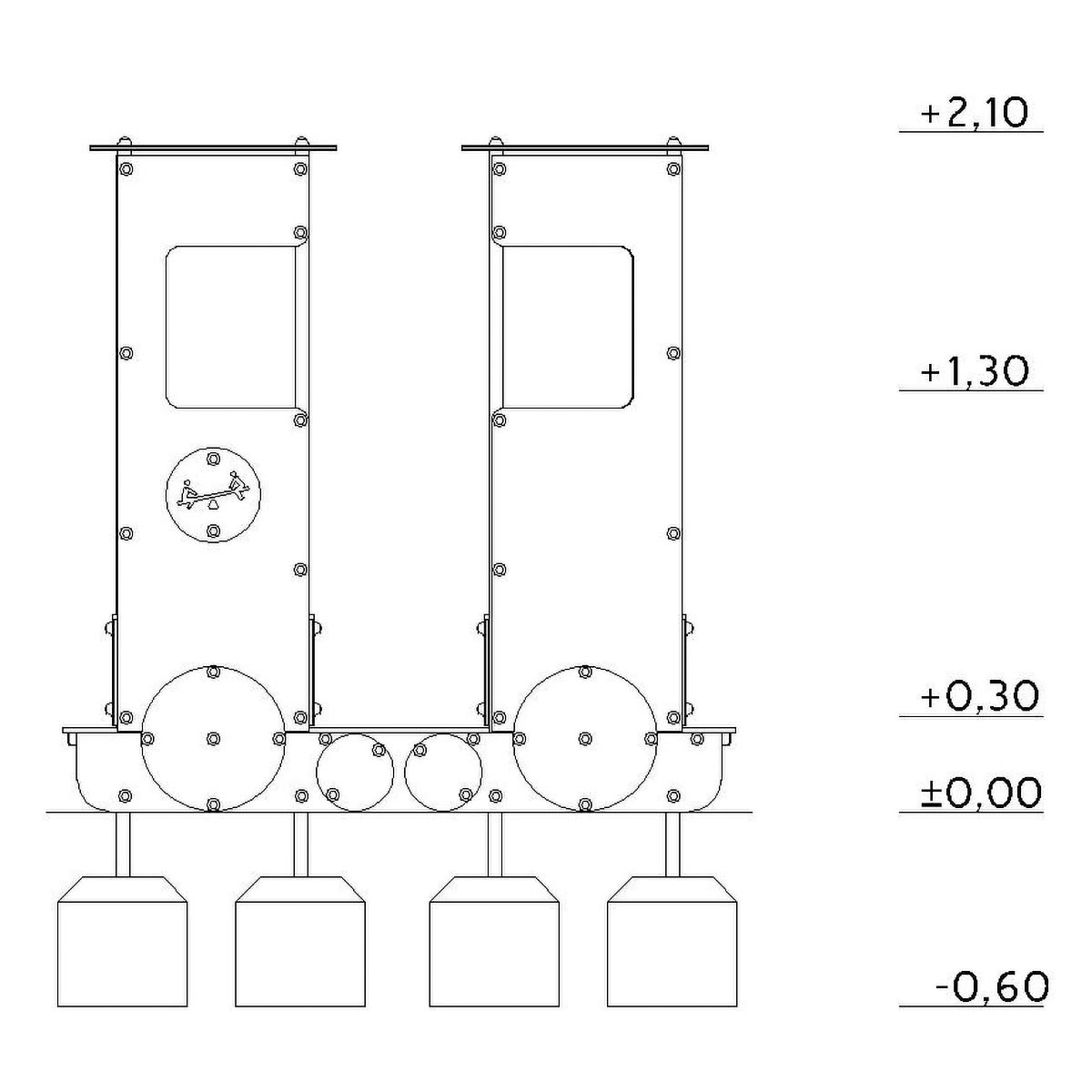 Stängd Lekplatsvagn Metall - 3