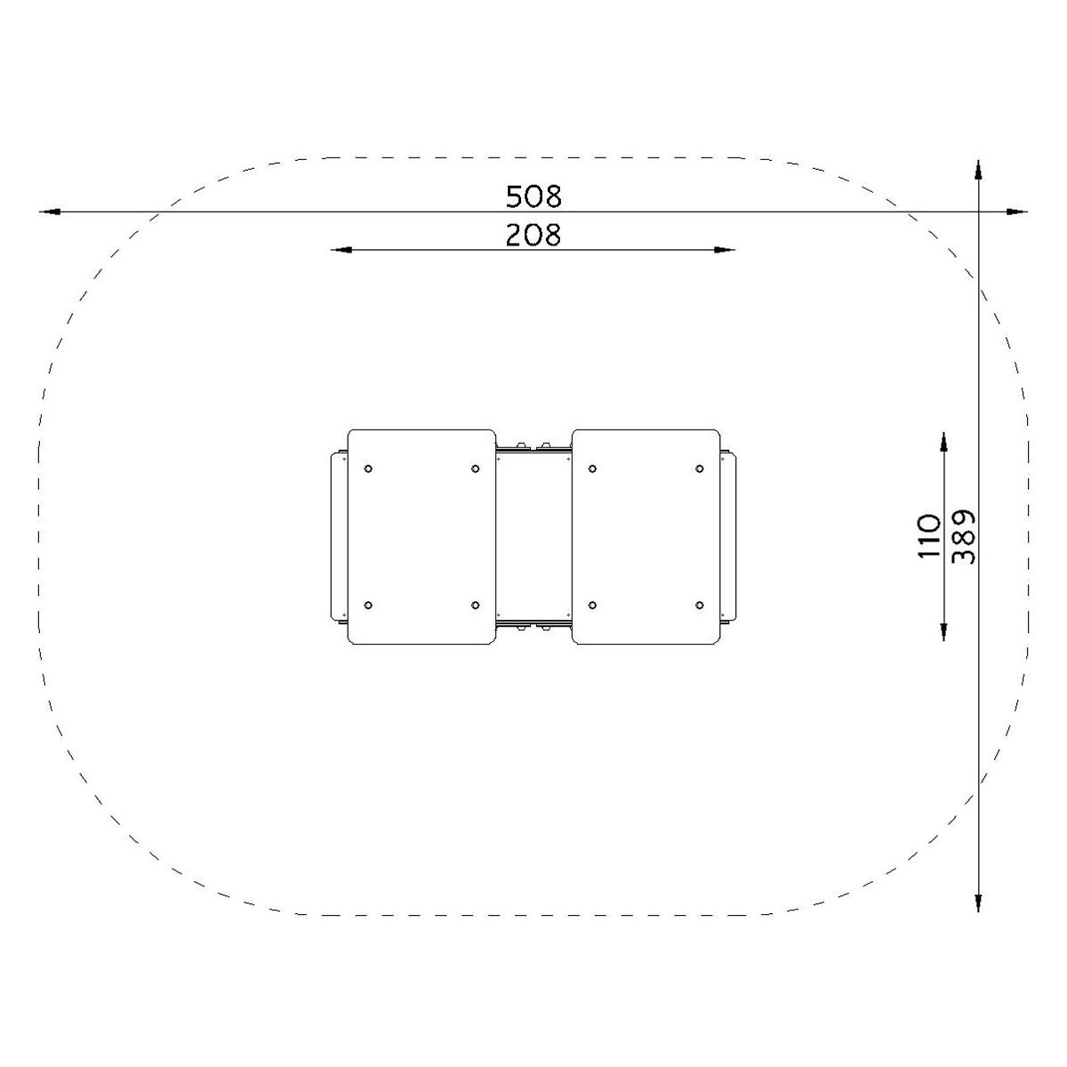 Stängd Lekplatsvagn Metall - 2