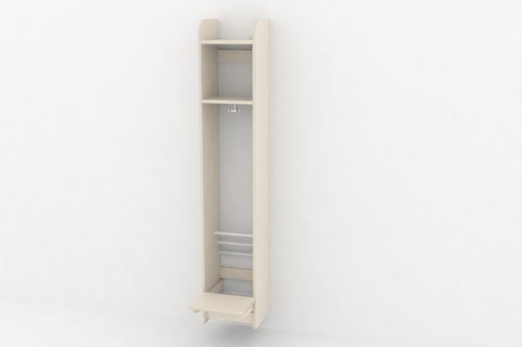 Troldegarderobe m/bænk 1sekt.