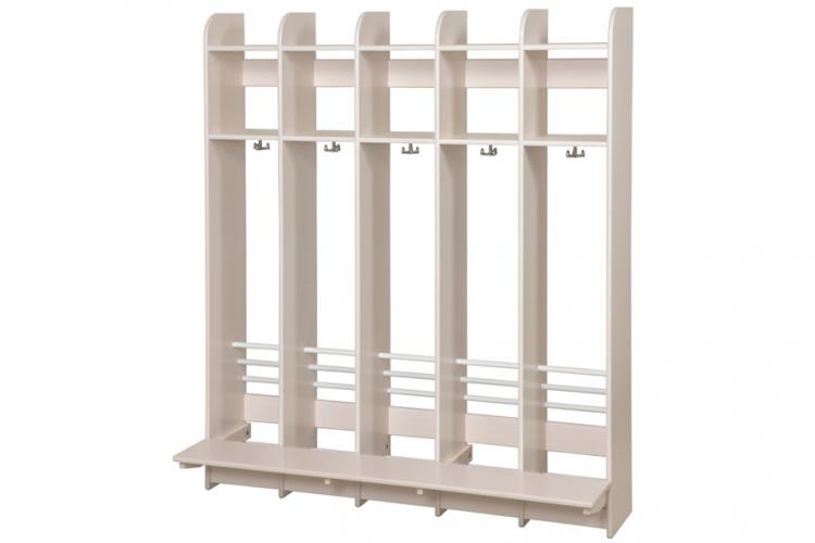 Troldegarderobe m/bænk 5 sekt. - 2