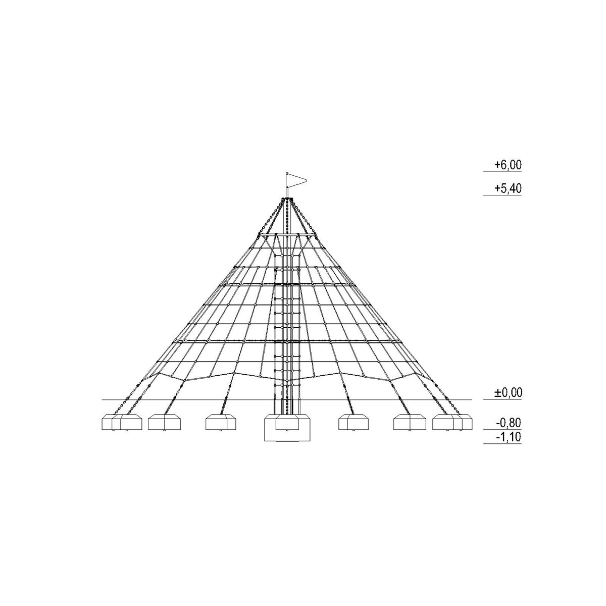 Klatrepyramide Linarium 6 m - 3