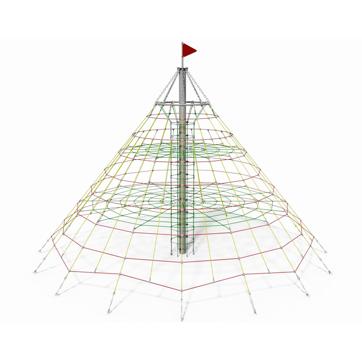 Pyramidformad Klätternät