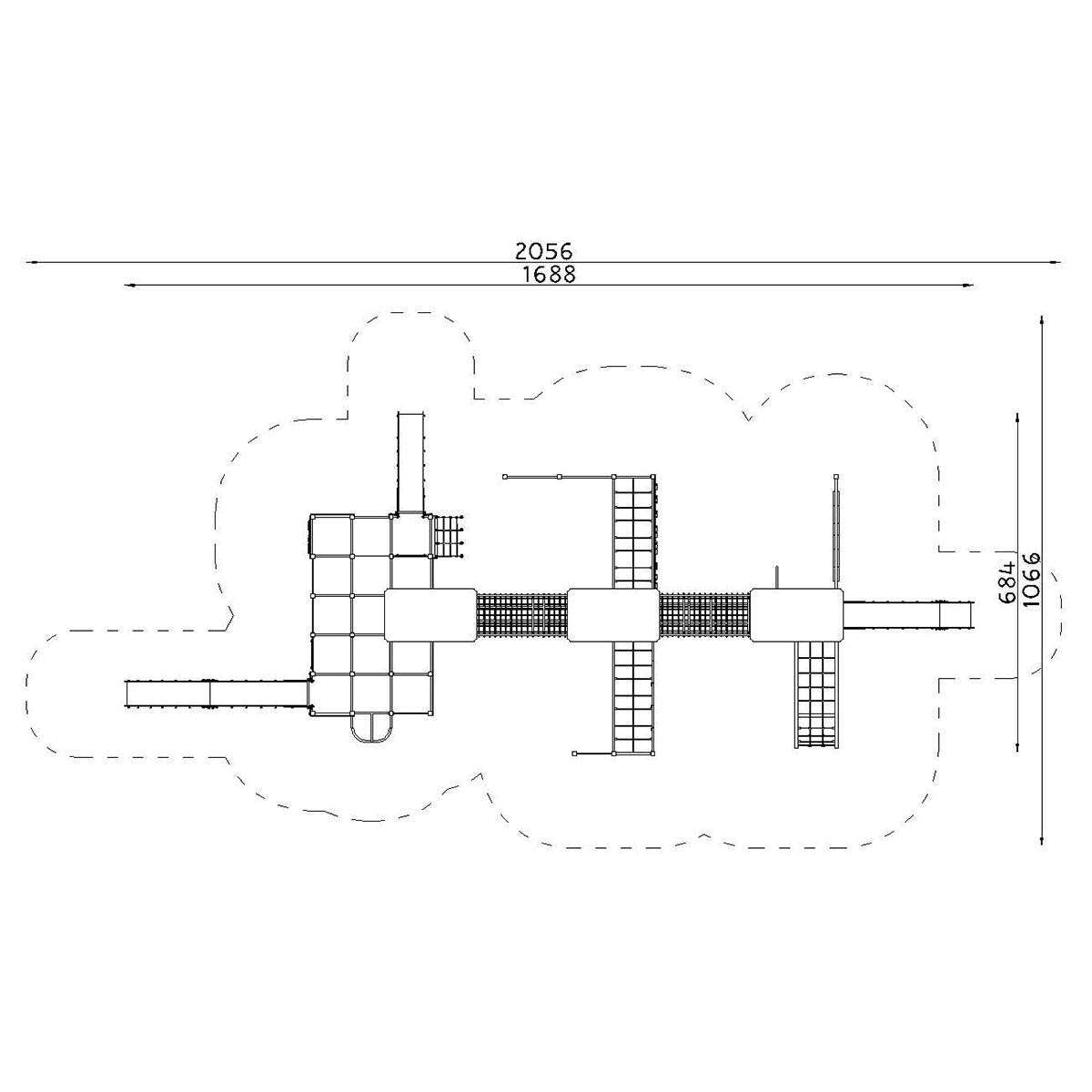 Rumstationens klatrestativ - 2