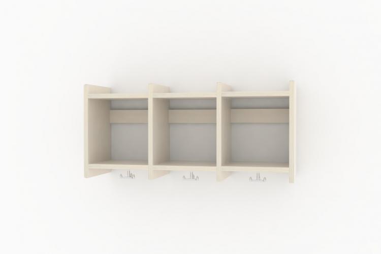 Væggarderobe 3 sekt.