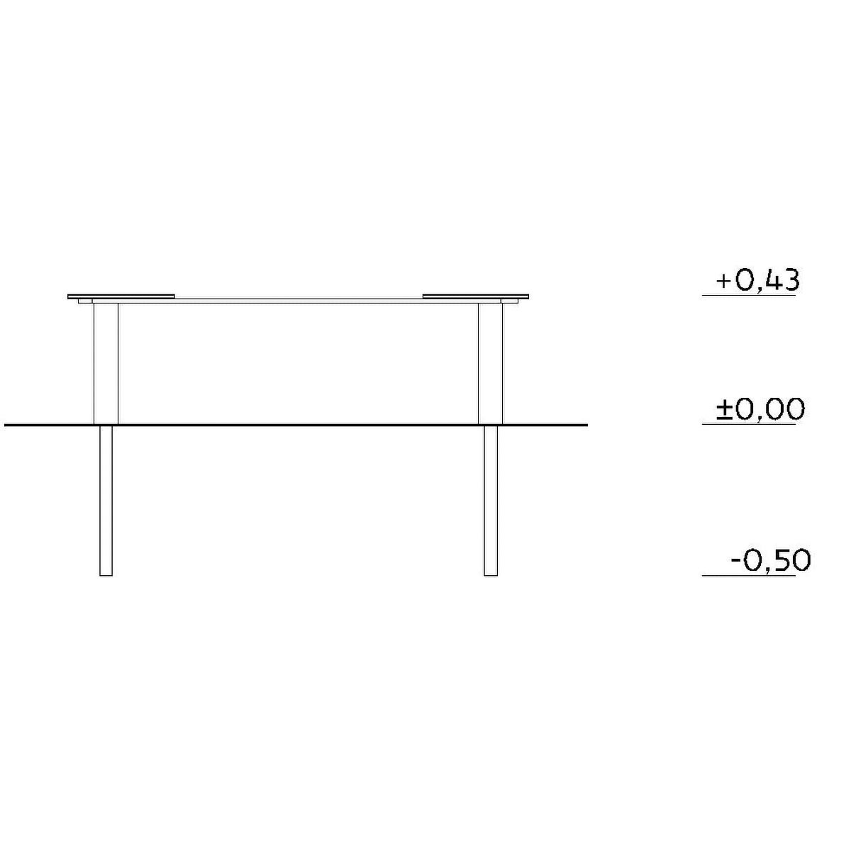 Sandkasse 1,5x1,5m - 3