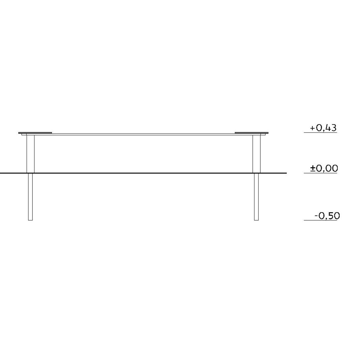 Sandkasse 2,5x2,5m - 3
