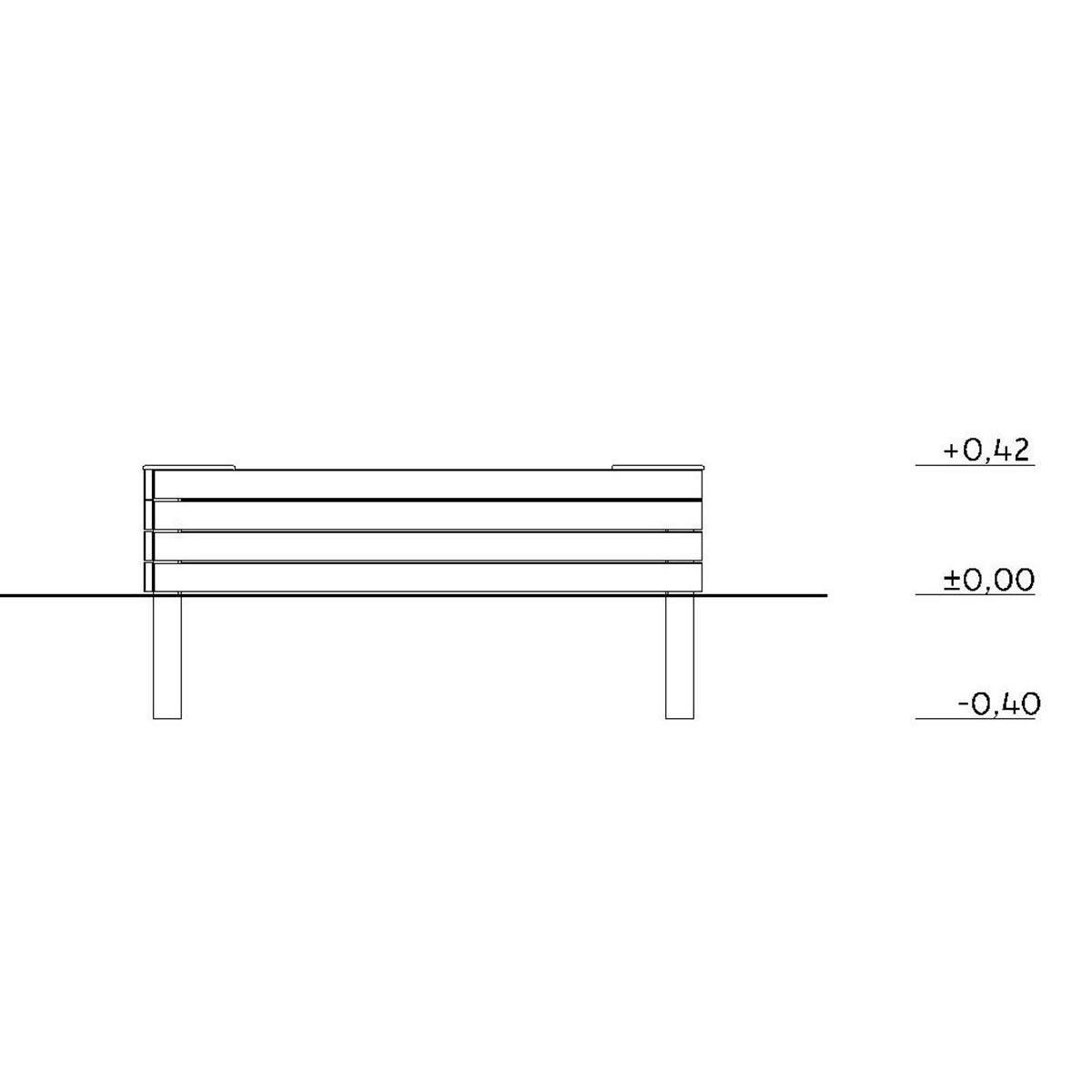 Sandkasse 1,8x1,8m - 3
