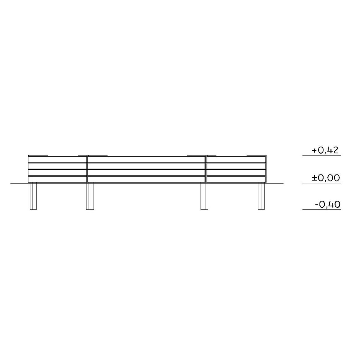 Sekskantet sandkasse Medium - 3