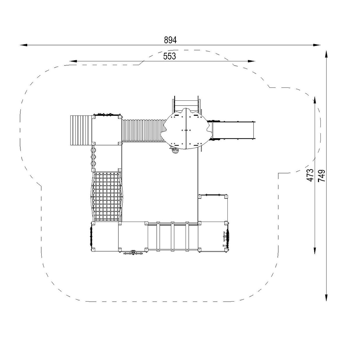 Klatrestativ Maxi Plus Tropisk - 2