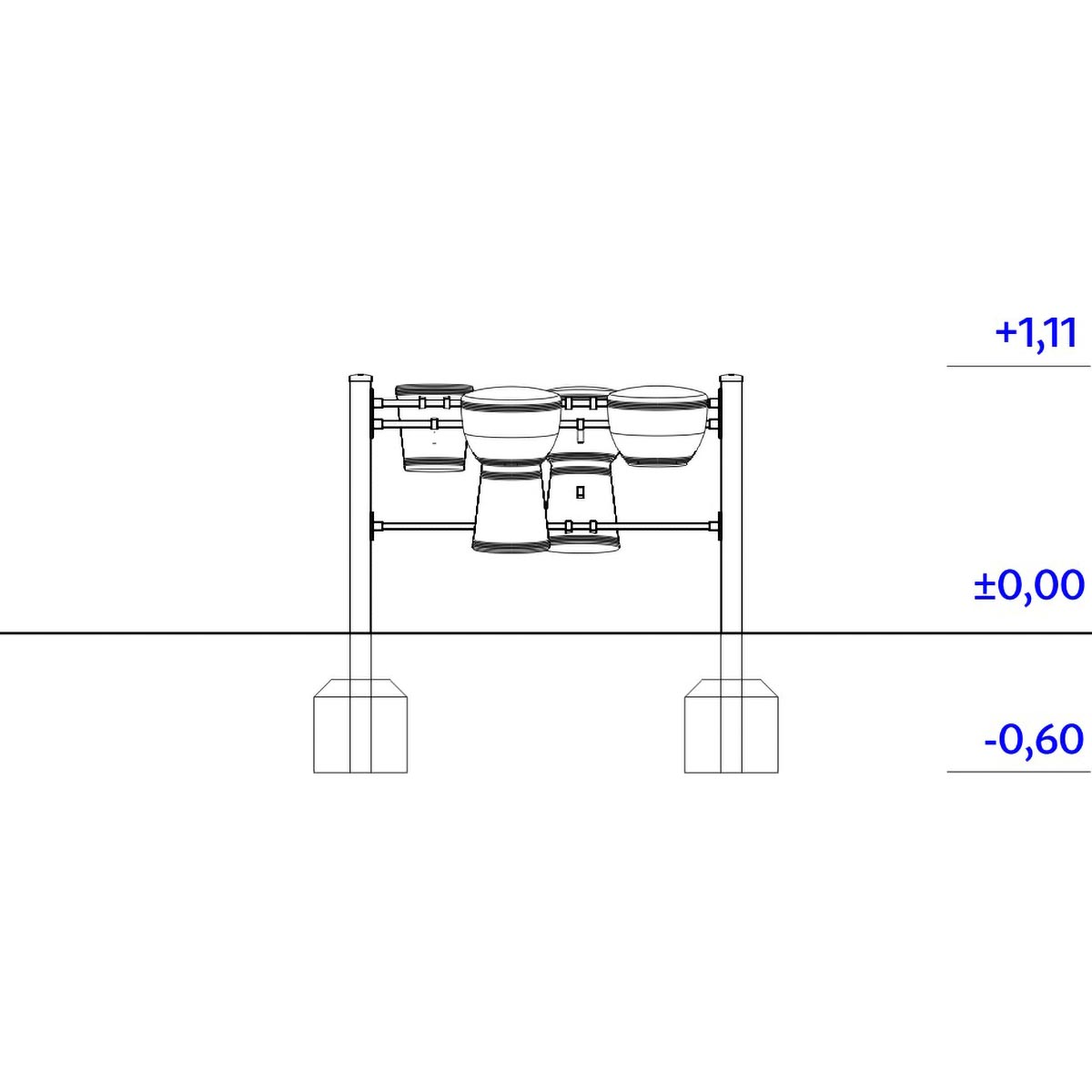 Lekpanel fyra trummor - 3