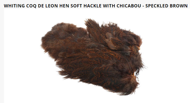 Whiting Coq De Leon Hen Soft Hackle With Chicabou - 2