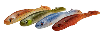 Savage Gear Slender Scoop Shad 9 cm 4 g (Clear Water Mix 4-pack)