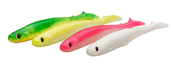 Savage Gear Slender Scoop Shad (4-pack) 9cm 4g - Dark Water Mix