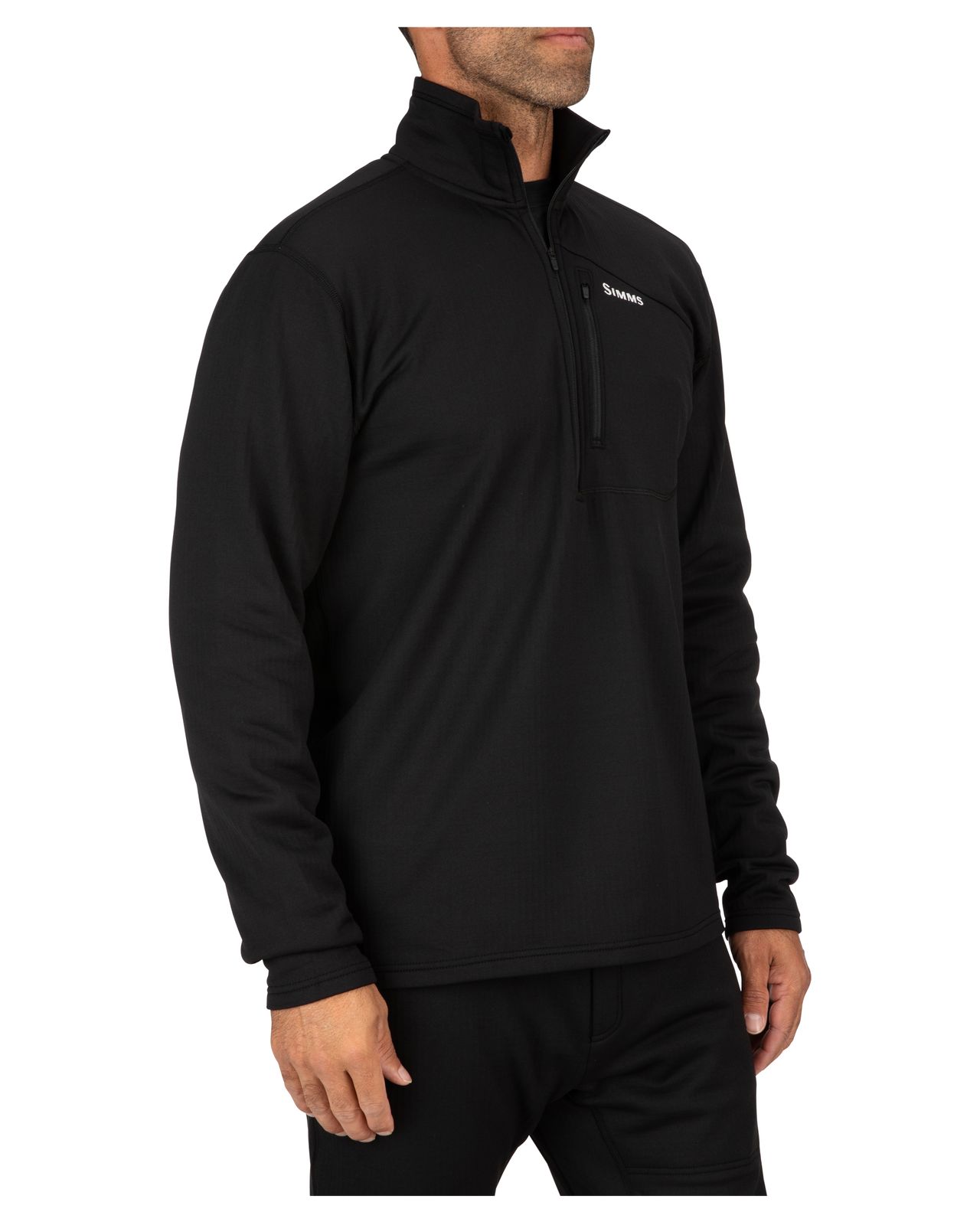 Simms Thermal  1/4 Zip Top - Black - 3