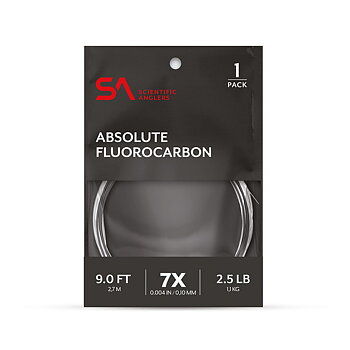 SA Absolute Fluorocarbon Leader 9' Salmon