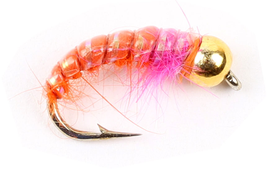 W - Gold Head Czech Nymphs - Orange #12