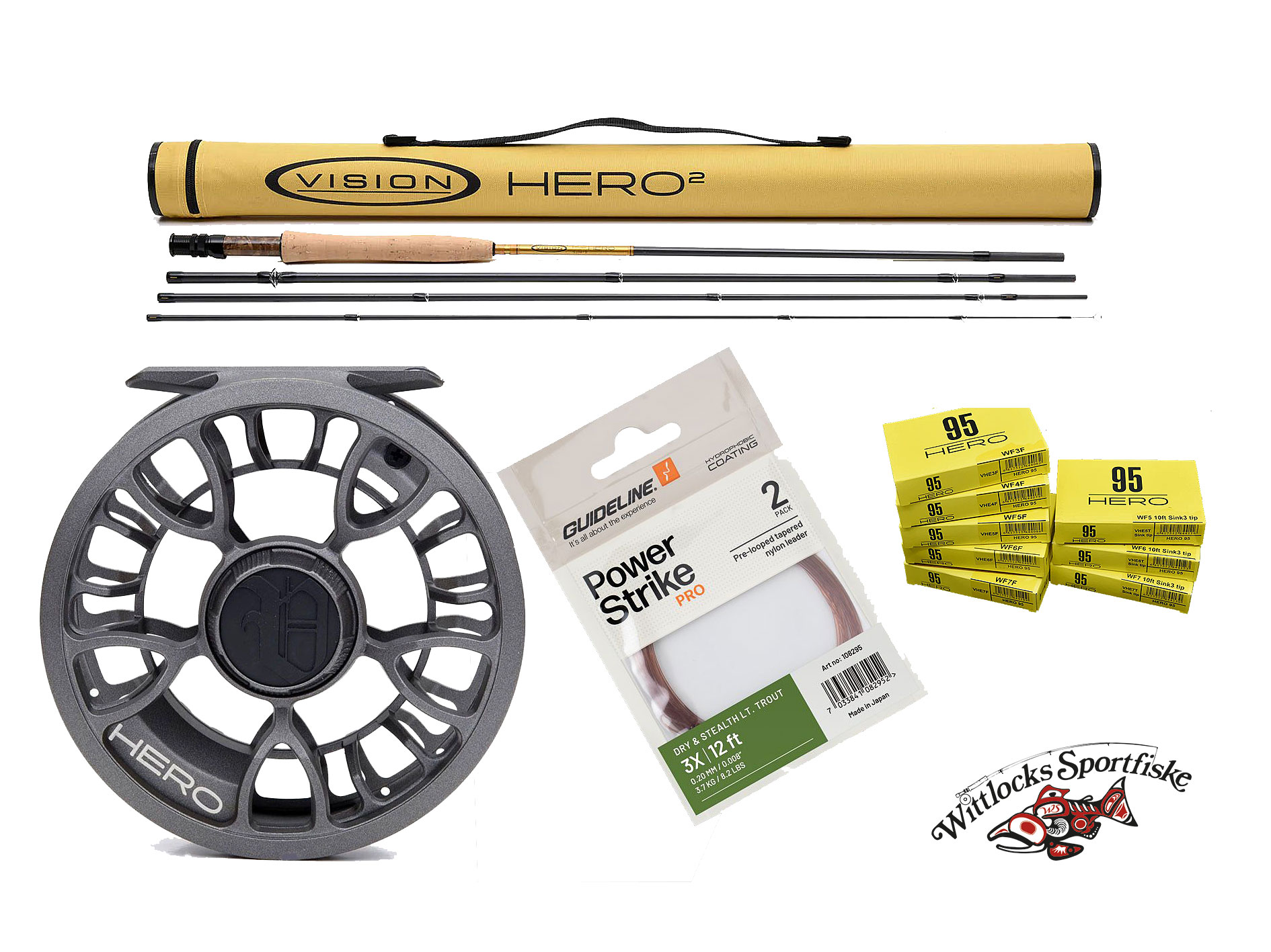 Flugfiskeset Vision Trout HERO² - Vision Hero - Hero 95- lina