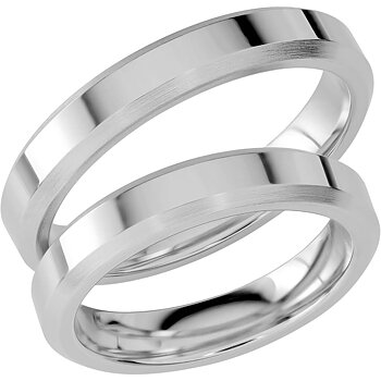 SR1054 - Slät ring i vitguld