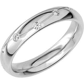 SR2012 - Diamantring i vitguld