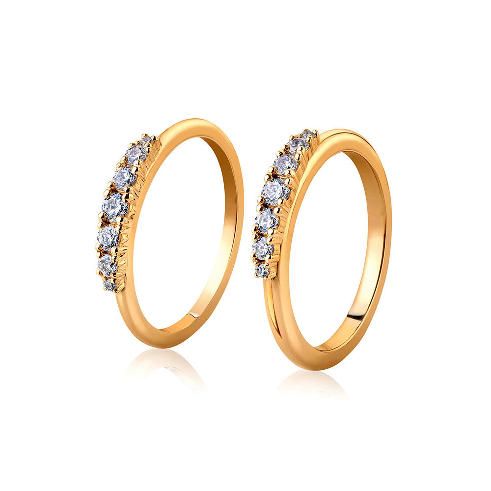 9111-2K Sten: 1×0,07 ct & 2×0,05 ct & 2×0,03 ct & 2×0,01 ct Fattning: Gabriella