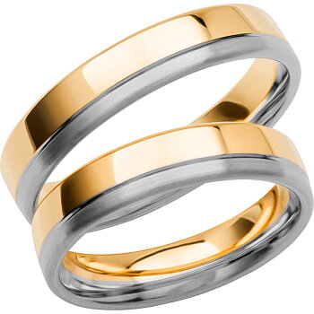 SR3006 - Flerfärgad ring i rödguld & vitguld