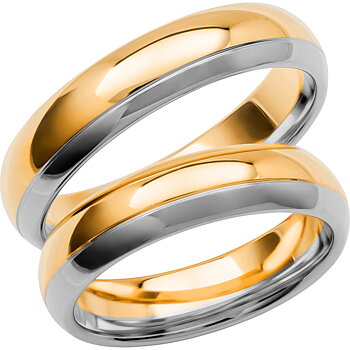 SR3008 - Flerfärgad ring i rödguld & vitguld