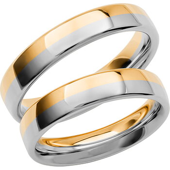 SR3021 - Flerfärgad ring i rödguld & vitguld
