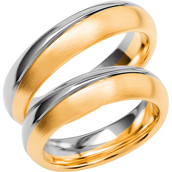 SR3022 - Flerfärgad ring i rödguld & vitguld