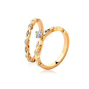 Cecil-2,1K Sten: 5×0,01 ct & 4×0,006 ct