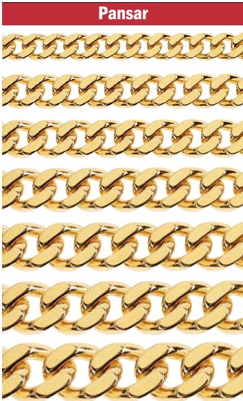 Pansar  halsband  i 18k guld 730/ gr - 2