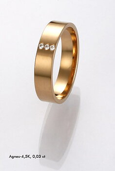 Agnes-4,5K 1,3 Carat : 3*0,01 4,9g  RG