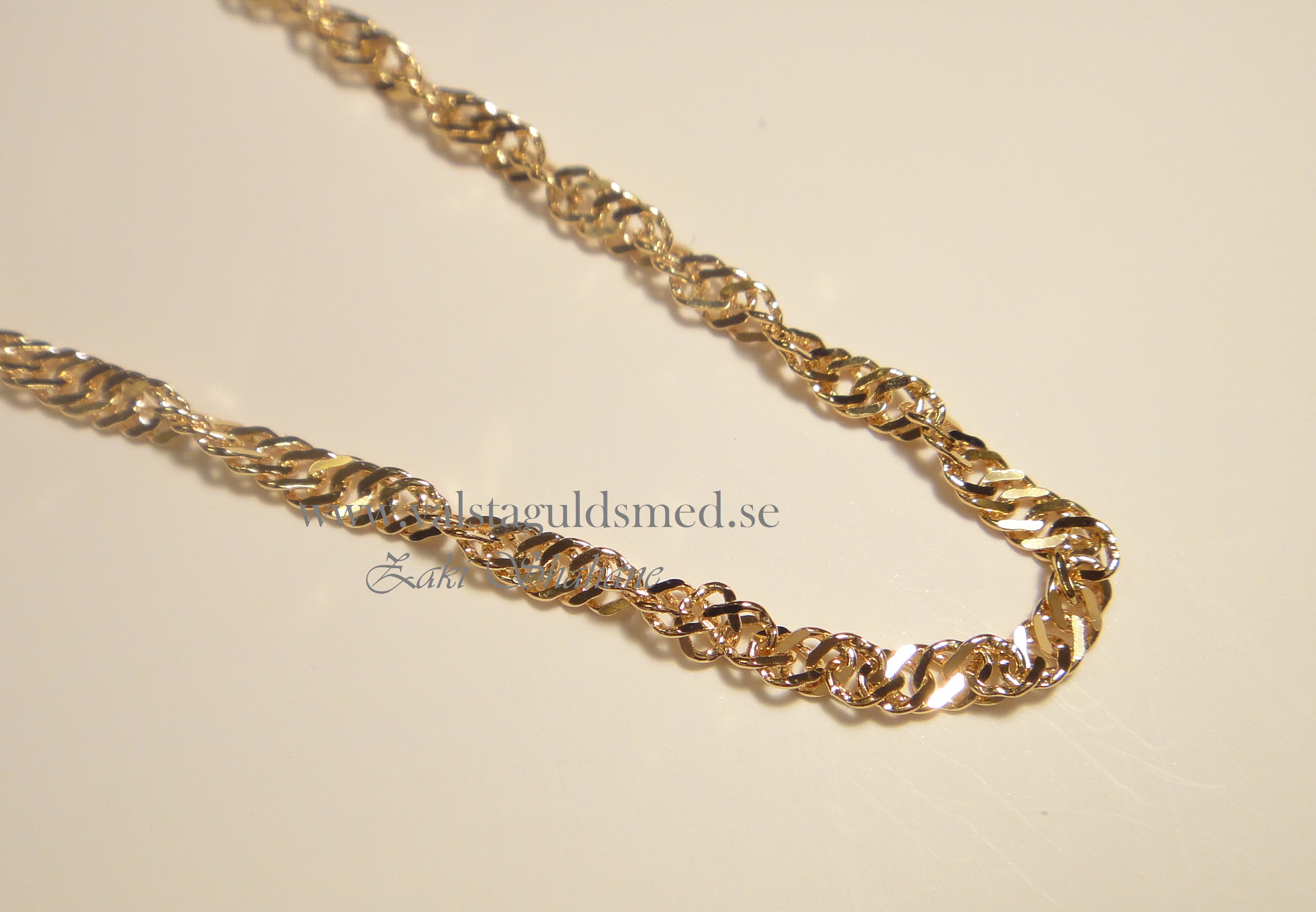 Singaphor hasband 18k vit / rödguld