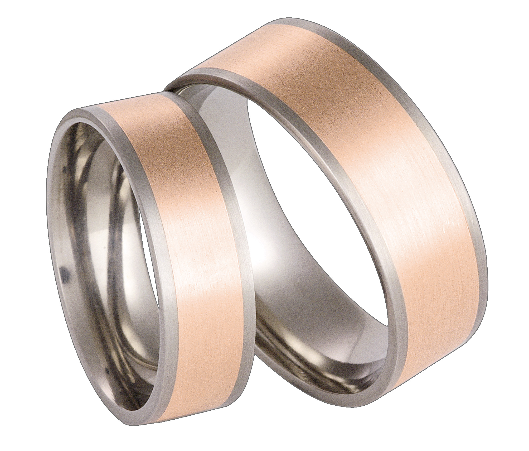 Titanring med Rödguld TRG55-6