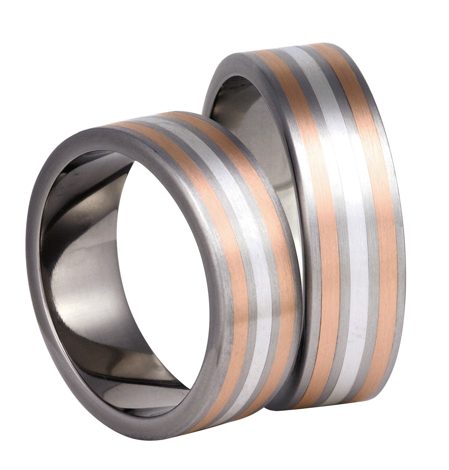 Titanring+Guld+Silver TG88-7