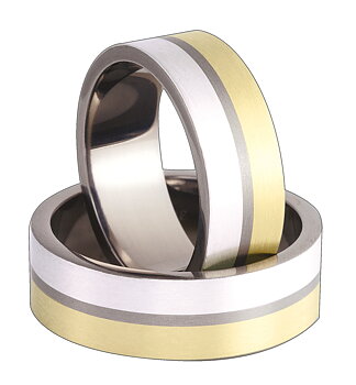 Titanring+Guld+ Guld TG61-7